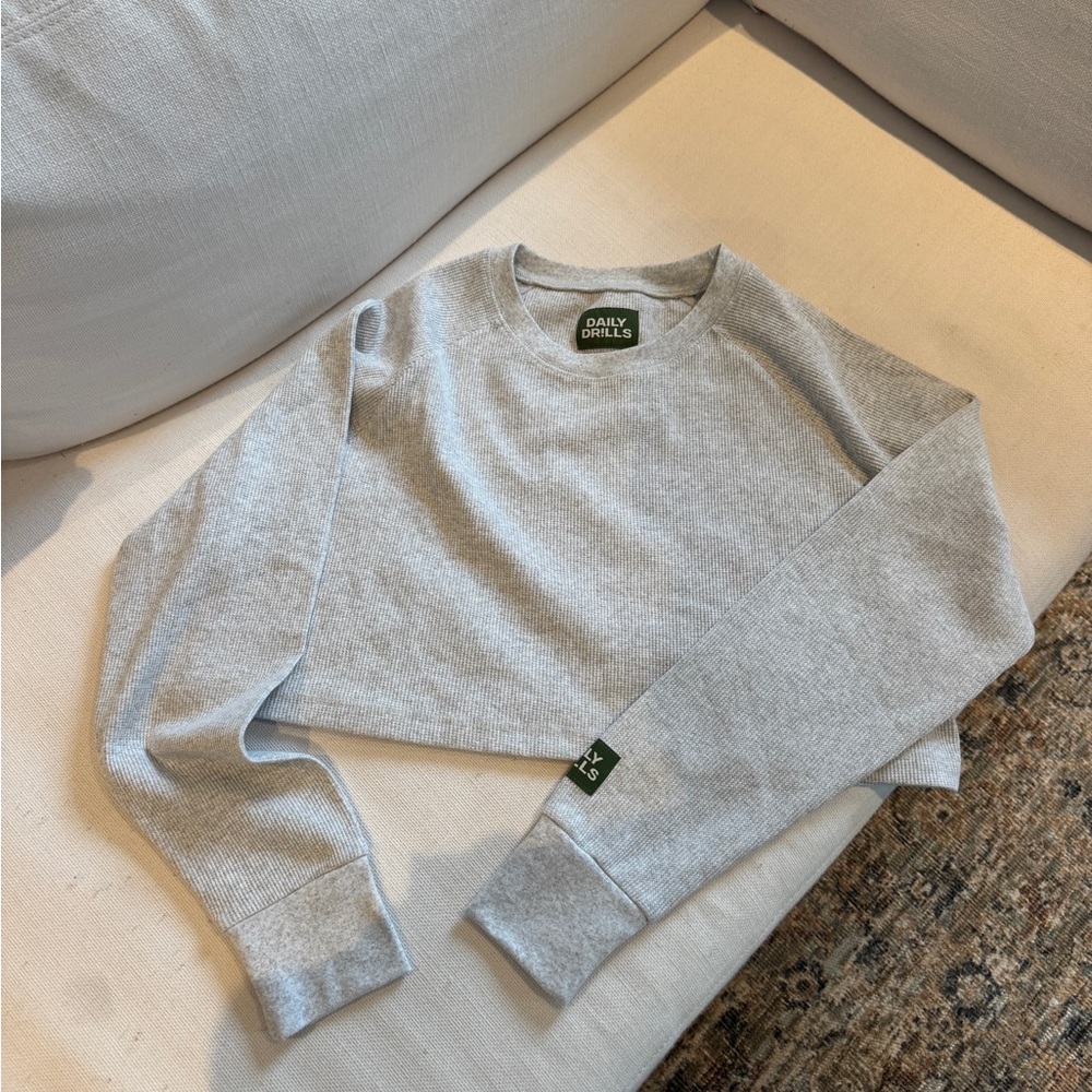 Daily Drills Thermal CROPPED grey long sleeve